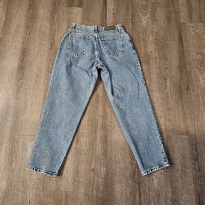 Vintage Gitano Jeans Womens 12 PETITE High Rise Mom PINCH POINT MED Wash Denim